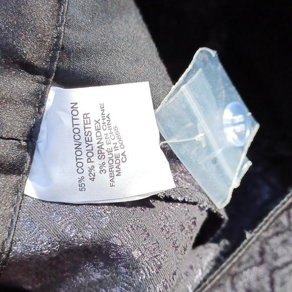 Smart Set Satin Brocade Cigarette Pant NEW- Sz. 00 - Picture 7 of 8